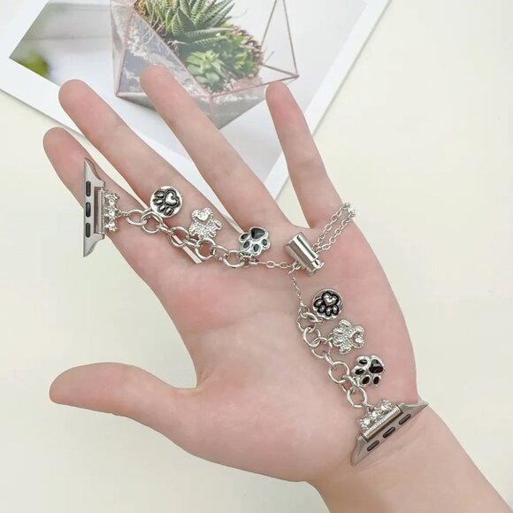 NEW Adjustable Bracelet Strap Chain Stainless Band For Apple Watch - Silver - Picture 2 of 8